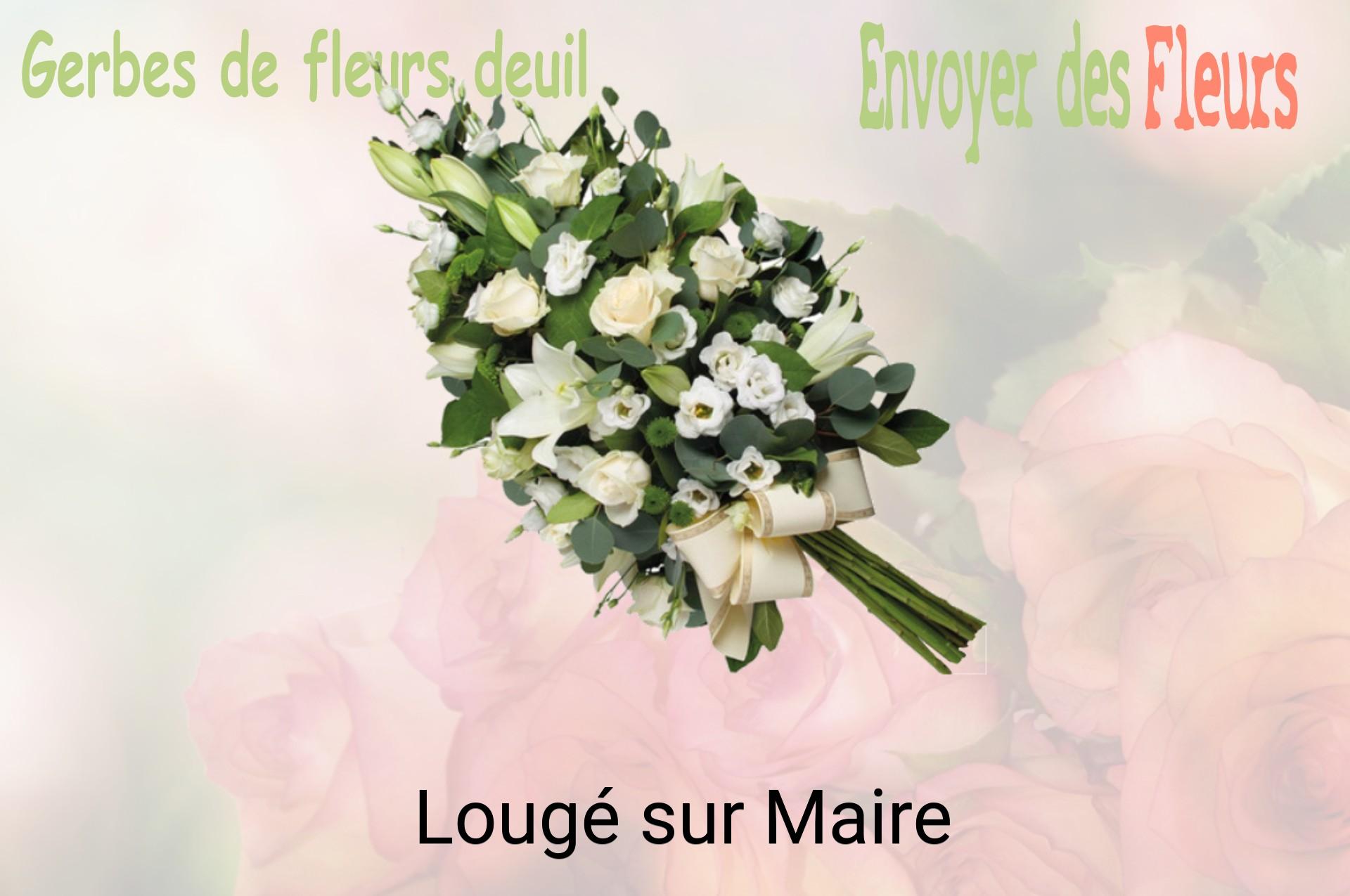 Gerbe de fleurs de deuil livrée à Lougé-sur-Maire